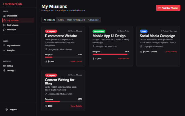 FreelanceHub – Freelance Platform